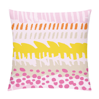 Personality  Multicolor Painted Seamless Pattern. Pillow Covers