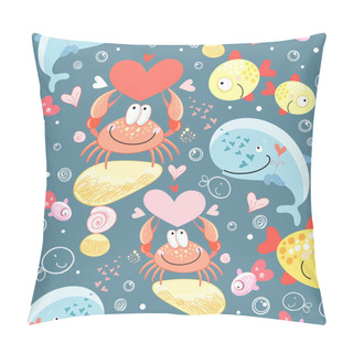 Personality  Pattern Of Gay Marine Animals Pillow Covers