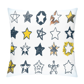Personality  Collection Of Handdrawn Stars Pillow Covers