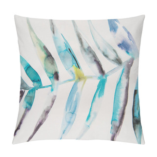 Personality  Watercolor Tropical Leaves Pillow Covers