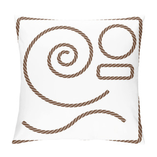 Personality  Brown Rope Set Pillow Covers