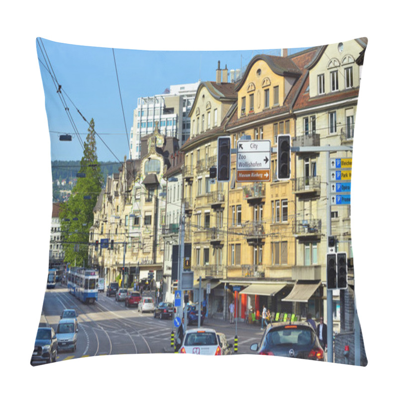 Personality  Zurich Street, Switzerland  Pillow Covers