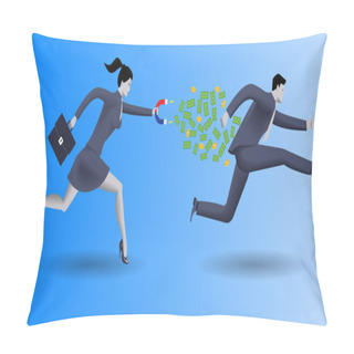 Personality  Debt Collector Business Concept Pillow Covers