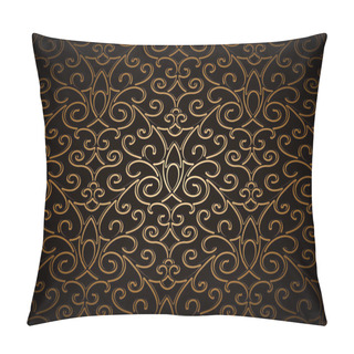 Personality  Vintage Gold Pattern Pillow Covers