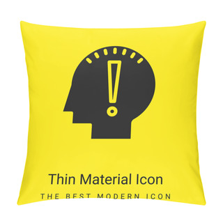Personality  Begin Minimal Bright Yellow Material Icon Pillow Covers