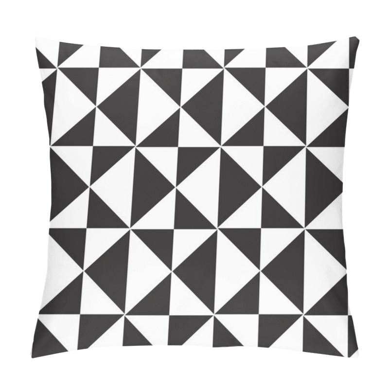 Personality  Vector Seamless Pattern. Modern Geometric Texture, Triangles Abs Pillow Covers