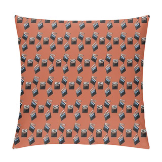 Personality  Colored Background With Different Accessories Pillow Covers