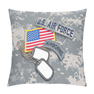 Personality  US ARMY Airborne Tab With Blank Dog Tags Pillow Covers