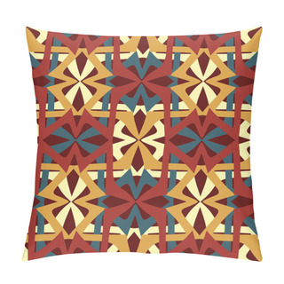 Personality  Geometric Ethnic Oriental Ikat Seamless Pattern Traditional Design For Background Pillow Covers
