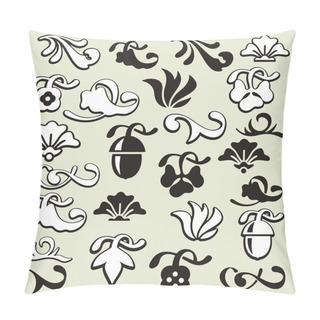 Personality  A Set Of 25 Ornamental Design Elements In Classic Style Pillow Covers