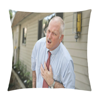 Personality  Mature Man In Pain Pillow Covers