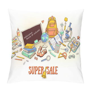 Personality  Super School Sale Banner Pillow Covers