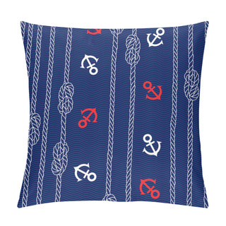 Personality  Ropes With Knots And Anchors Pillow Covers