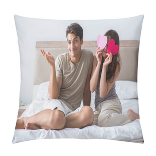 Personality  Happy Couple In The Bed Pillow Covers