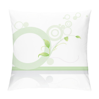 Personality  Green Banner Background Pillow Covers