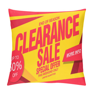 Personality  Colorful Sale Banner For Clearance Pillow Covers