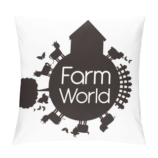 Personality  Farm World Pillow Covers