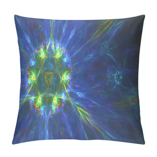 Personality  Abstract Creative Fractal Fantasy Background. Template For Card Design.  Pillow Covers