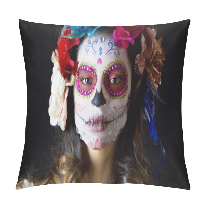 Personality  mexican candy scull pillow covers