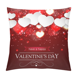 Personality  Festive Greeting Card For Valentines Day Pillow Covers