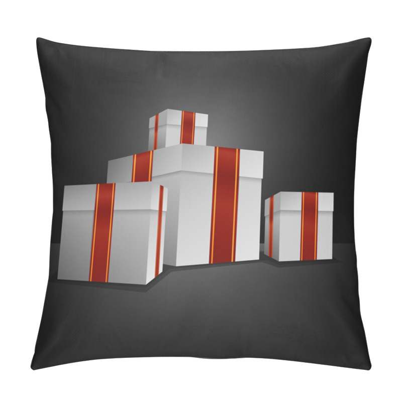 Personality  Vector Illustration Of Gift Boxes. Pillow Covers