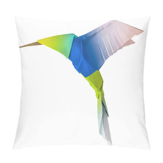 Personality  Origami Flying Hummingbird Pillow Covers