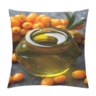 Personality  Sea Buckthorns Oil And Berries Pillow Covers