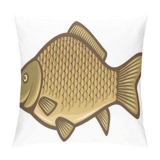 Personality  Carp Fish Pillow Covers