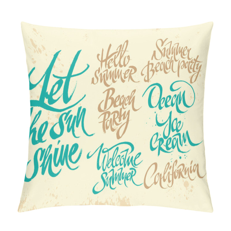 Personality  Summer lettering set pillow covers