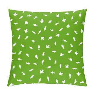 Personality  Fish Seamless Pattern Background Pillow Covers