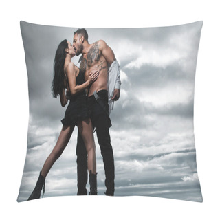 Personality  Romance Seduction Flirt, Romantic Couple. Shirtless Muscular Man And Sexy Woman. Sexy Couple In Love. Sensual Lovers Undressed. Girlfriend And Boyfriend Sensual Hugging. Beautiful Couple. Pillow Covers