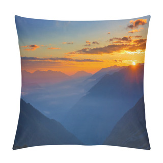 Personality  Mountain Sunrise Pillow Covers