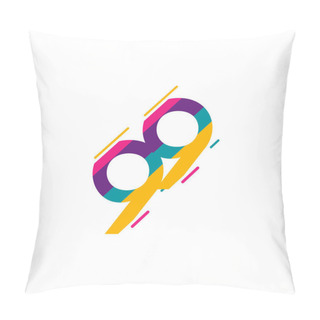 Personality  99 Years Anniversary Celebration Logo Vector Template Design Illustration Pillow Covers
