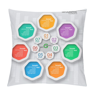 Personality  Abstract 3D Paper Infographics Pillow Covers