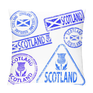 Personality  Scotland Rubber Stamps Pillow Covers