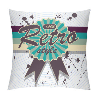 Personality  Vector Retro Background. Vector Illustration. Pillow Covers