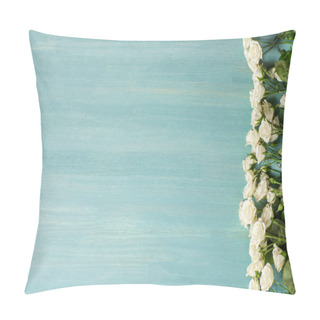 Personality  Beautiful White Roses Pillow Covers