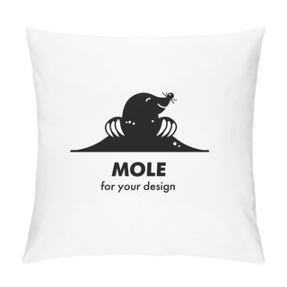Personality  Cute Cartoon Mole Pillow Covers