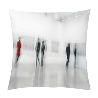 Personality  People In The Art Gallery Center Pillow Covers