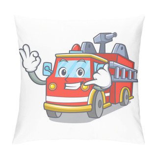 Personality  Call Me Fire Truck Mascot Cartoon Pillow Covers