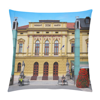 Personality  National House, Theater, Martin, Slovakia, National House Pillow Covers