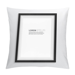 Personality  Black Frame With A Simple Design Pillow Covers