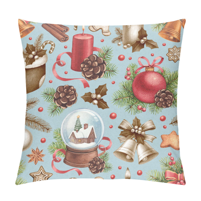 Personality  Watercolor christmas decorations pillow covers