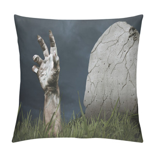 Personality  Zombie Hand Coming Out Of The Ground Pillow Covers