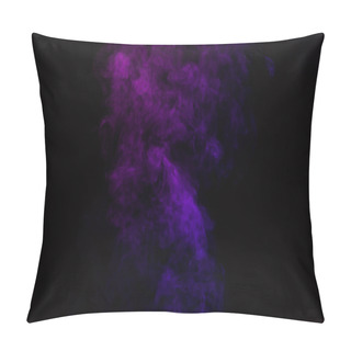 Personality  Mystical Abstract Black Background With Purple Smoke   Pillow Covers