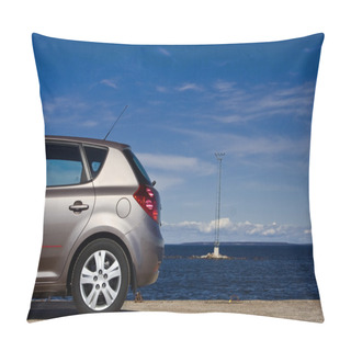 Personality  Car Near The Sea Pillow Covers