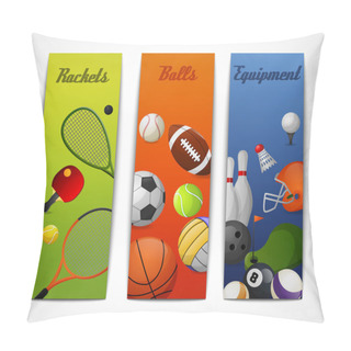 Personality  Sports Vertical Banners Pillow Covers