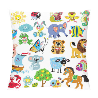 Personality  Set Of Pictures For Children Pillow Covers