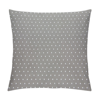 Personality  White Dots On Black Background Pillow Covers