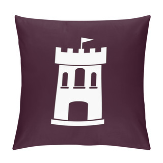 Personality  Castle Icon  Illustration Pillow Covers